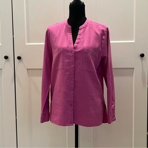 Nine West Lilac Button-Down Shirt